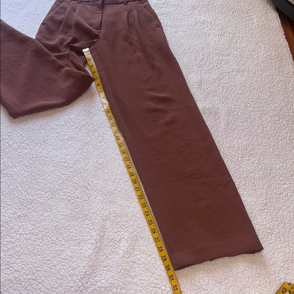 Wilfred Espresso Wide Leg Pants Red Brown - Picture 4 of 10